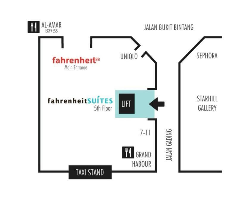 Fahrenheit Condo Bukit Bintang Kl 2R By Roseline Kuala Lumpur Exterior foto
